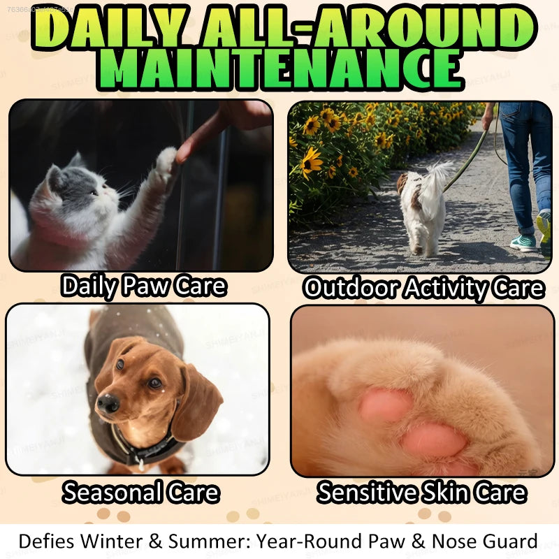 40g Dog Paw Soother Nose Balm Pet Foot Moisturizing Cream Cat Dog Cracked Paw Repair Protective Butter Care Pet Supplies