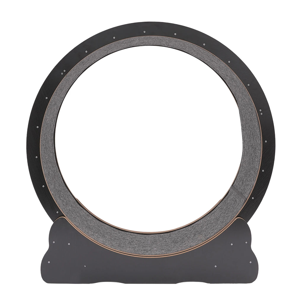 Cat Exercise Wheel 3.3ft Inner Diameter, Foldable Large Cat Treadmill for Indoor Cats Holds 110lbs 8 Silent Rollers