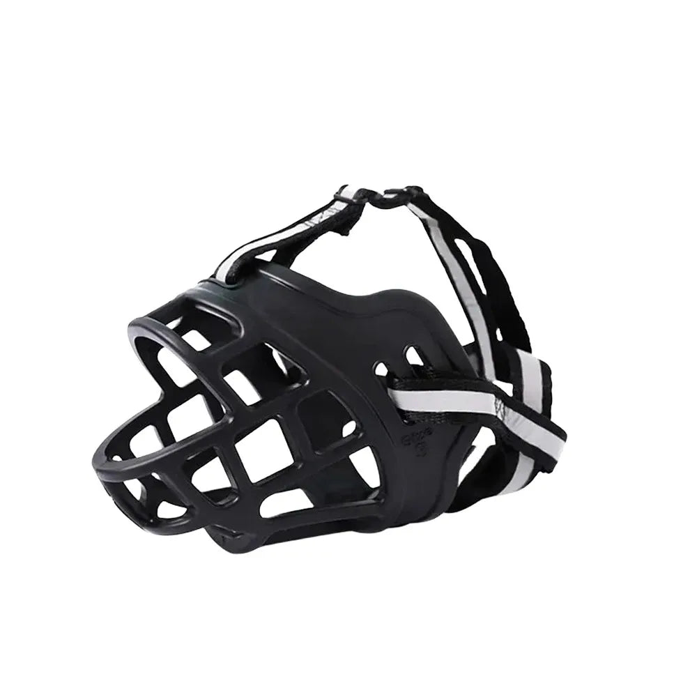 Soft Silicone Basket Dog Muzzle Breathable Durable Strong Pet Mask Anti‑Biting Anti‑Chewing Safety Muzzle For Dogs Daily Pet Supply