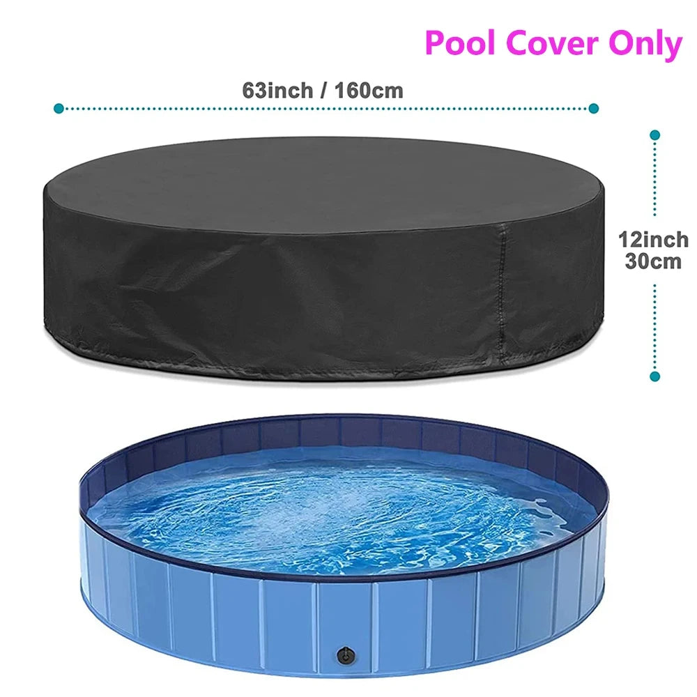Dog Swimming Pool or Pool Cover Portable Plastic Pool Grooming Tub Bathing Scratch Resistance Pet Pools Bathtub for Large Dogs