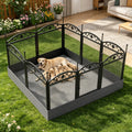8 Panels Metal Dog Playpen with Fertility Mat and Gate Foldable Heavy Duty Pet Whelping Box Exercise Fence Cage Kennnels