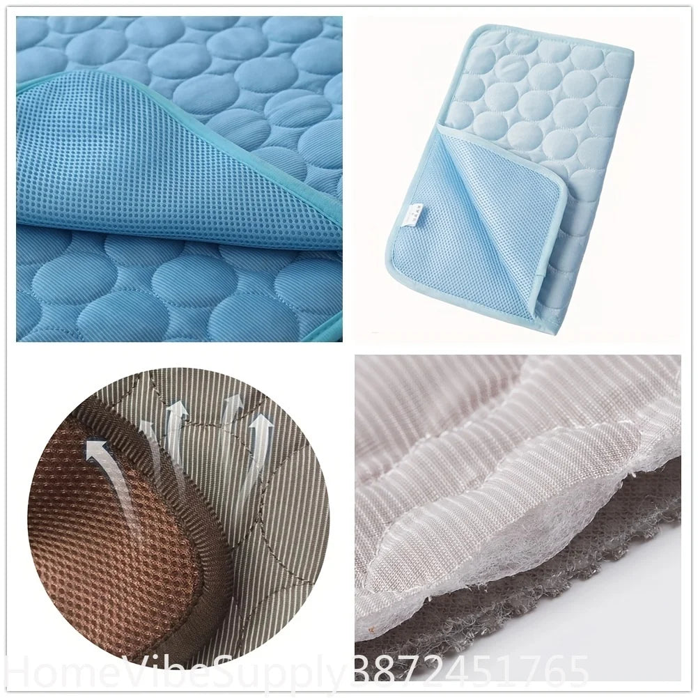 Summer Pet Cooling Mat Durable Ice Pad Extra Large Cold Bed Blanket For Small Large Dogs Cats Sofa Pet Sleeping Accessory Supply