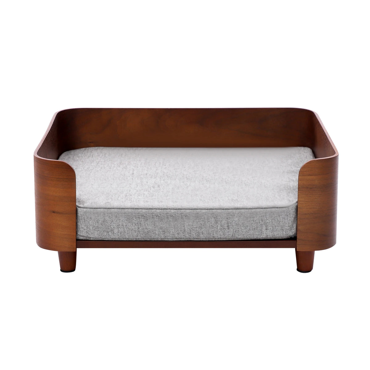 Elevated Pet Sofa Bed 22lbs, Pet Sofa with Wood Legs 1.97in Cushion, Machine Washable for Small Dogs Cats