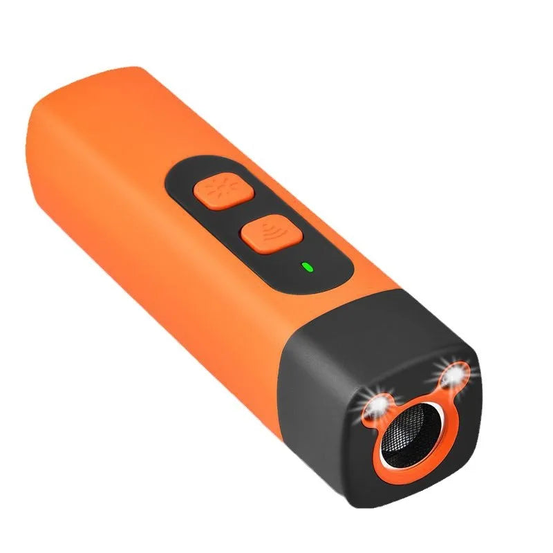 Ultrasonic DogRepeller Rechargeable Handheld Dog Trainer with Flashlight Portable Anti Bark Deterrent for Walking Outdoor Safety