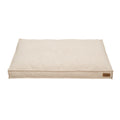 BingoPaw Large Dog Bed Washable: Rectangular Dog Pet Pillow Bed with Linen Cover Foam Base, Waterproof Lining, Cozy Sleep Bed Crate Mattress for Dogs, Kennels